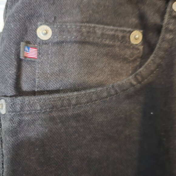 Polo Ralph Lauren Jeans Company Denim Jeans Size 34X31 Black Straight Leg - Picture 5 of 8